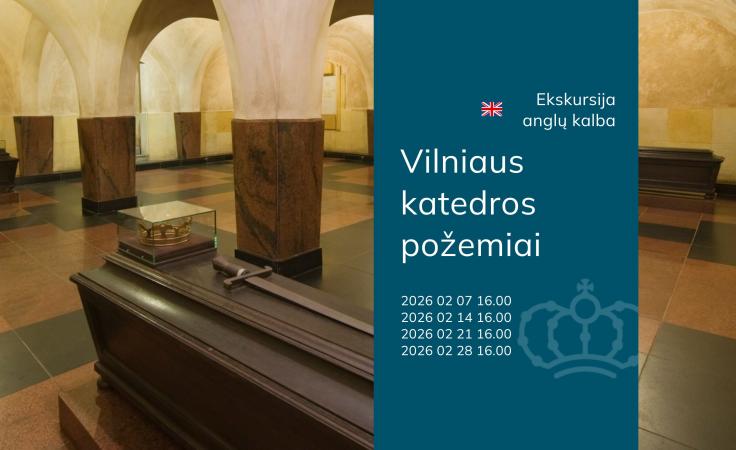 Ekskursija Vilniaus katedros požemiuose (anglų kalba)
