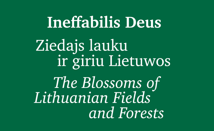 Ineffabilis Deus. Ziedajs lauku ir giriu Lietuwos